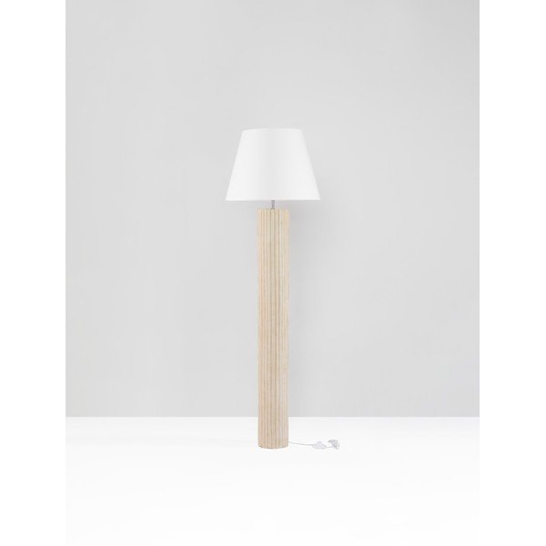 Baltos spalvos/kreminės spalvos iš akmens pastatomas šviestuvas (aukštis 150 cm) Bacoo – Nova Luce-image-3