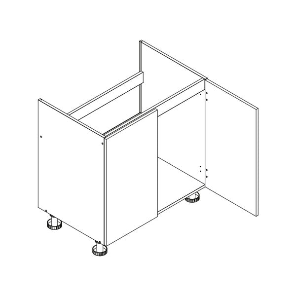 I formos virtuvė be stalviršio (be surinkimo) 240 cm Zane – STOLKAR-image-4