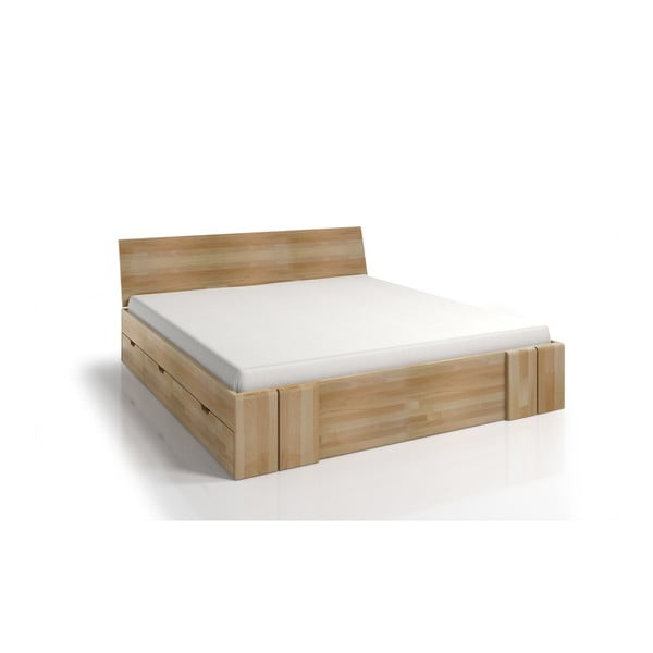 Dvigulė lova iš buko medienos su stalčiumi SKANDICA Vestre Maxi, 160 x 200 cm-image-2