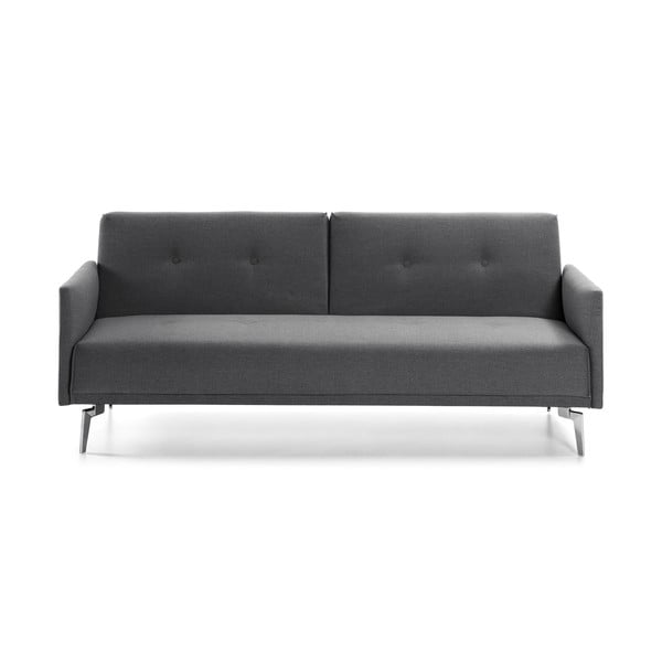 Tamsiai pilka sofa-lova Kave Home Flora