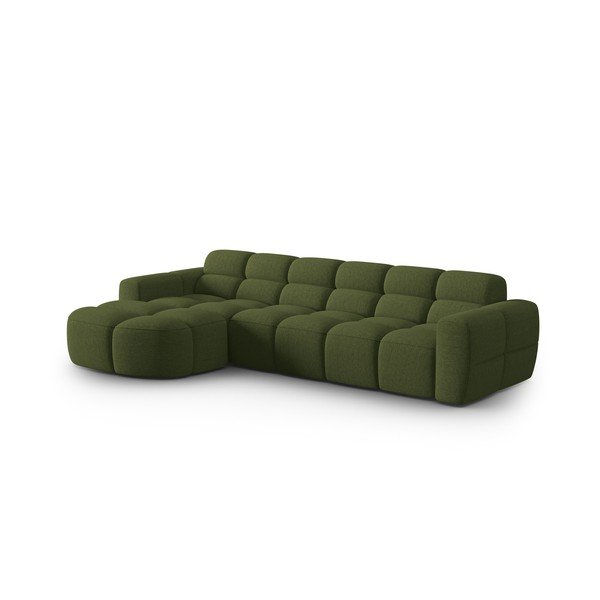 Kampinė sofa žalios spalvos Lisa – Micadoni Home-image-2