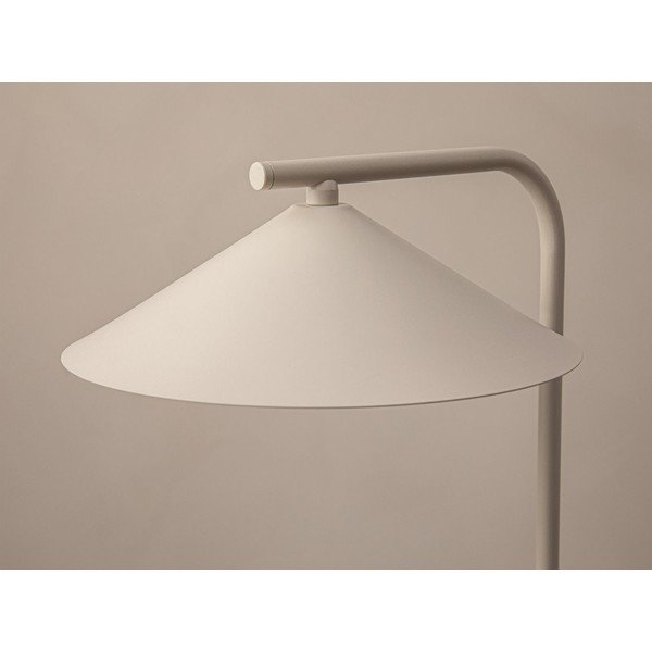 Kreminės spalvos iš metalo stalinis šviestuvas (aukštis 42 cm) Nocte – Micadoni -image-4
