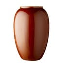 Tamsiai oranžinės spalvos molinė vaza Bitz, aukštis 25 cm