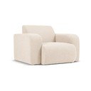 Krėslas smėlio spalvos iš boucle Molino – Micadoni Home