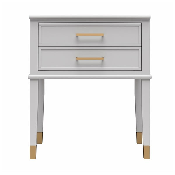 Naktinis staliukas šviesiai pilkos spalvos Westerleigh – CosmoLiving by Cosmopolitan-image-4