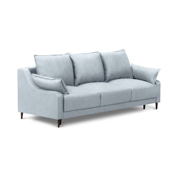 Šviesiai mėlyna sofa-lova su daiktadėže Mazzini Sofas Ancolie, 215 cm-image-2