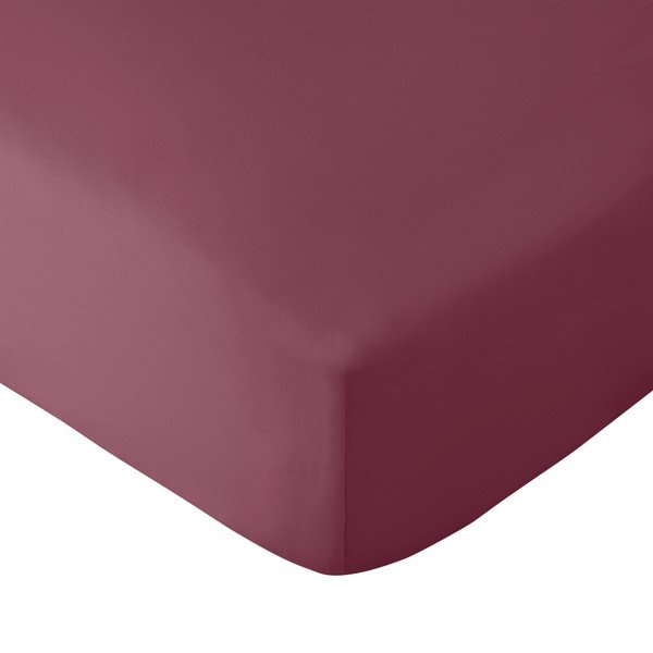 Bordo spalvos paklodė su guma 185x200 cm So Soft Non Iron – Catherine Lansfield