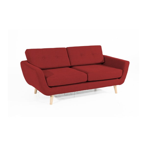 Raudona dvivietė sofa Max Winzer Melvin