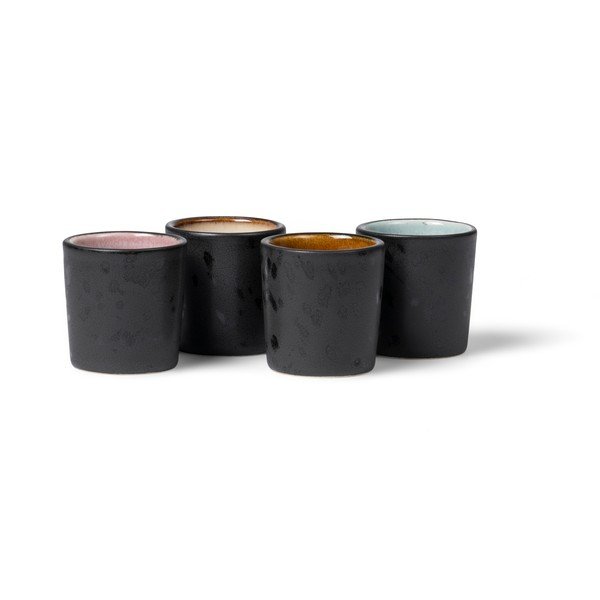 Iš keramikos kiaušinio stovai 4 vnt. Gastro Black/Mix – Bitz