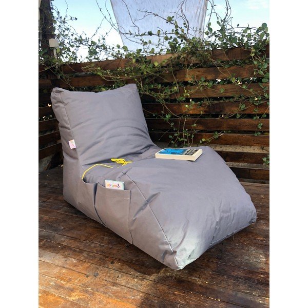 Sodo sėdmaišis pilkos spalvos Daybed – Floriane Garden-image-2