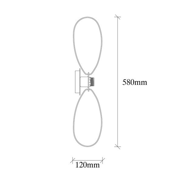 Sieninė lempa juodos spalvos Hemdem – Opviq lights-image-4