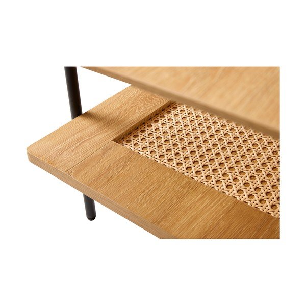 Natūralios spalvos kavos staliukas iš ąžuolo 55x110 cm Pensacola – Unique Furniture-image-2