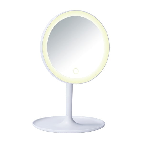 Baltas kosmetinis veidrodis su LED apšvietimu Wenko Turro