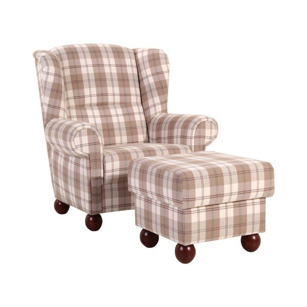 Rudas languotas fotelis "Max Winzer Monarch Chenille-image-4