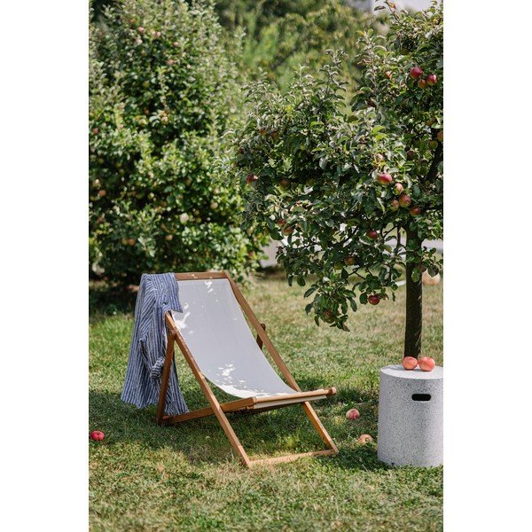 Smėlio spalvos sulankstomas sodo gultas iš akacijos medienos Bonami Essentials Deck-image-1
