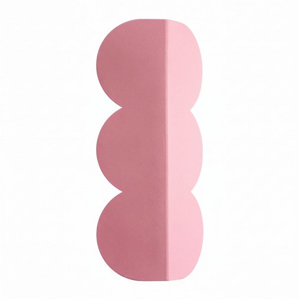 Rožinės spalvos iš aliuminio sieninė lempa BISCUIT – Thoro