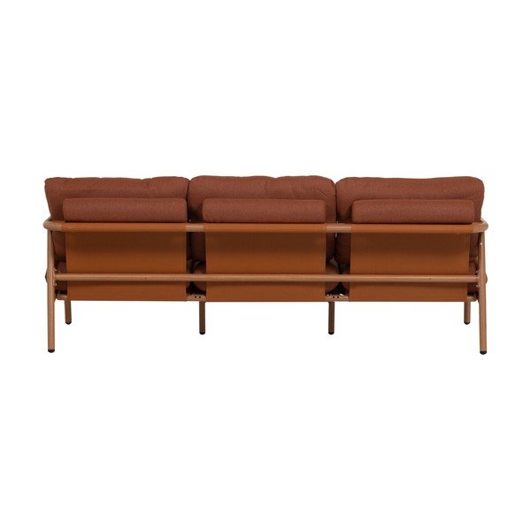 Terakotos spalvos iš audinio sodo sofa Cavero – WOOOD-image-3