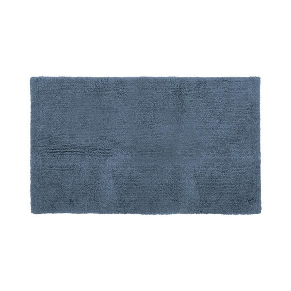 Mėlynas medvilninis vonios kambario kilimėlis Tiseco Home Studio Luca, 60 x 100 cm