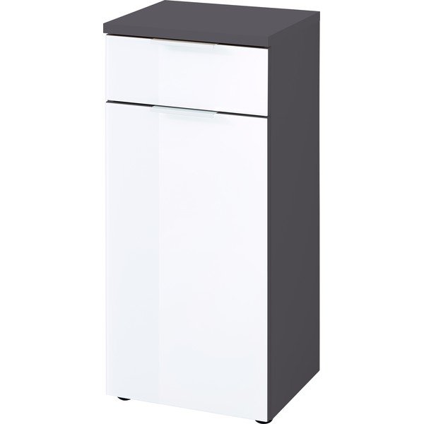 Baltos ir pilkos spalvos Germania Pescara spintelė, aukštis 86 cm-image-1