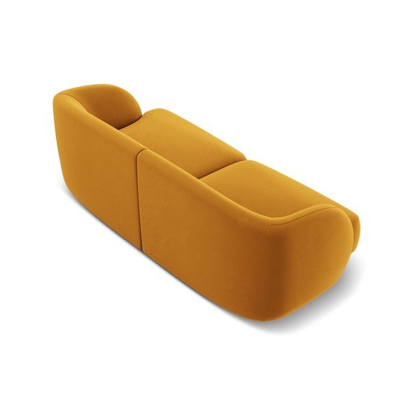 Sofa garstyčių spalvos iš velveto 184 cm Miley  – Micadoni Home-image-3