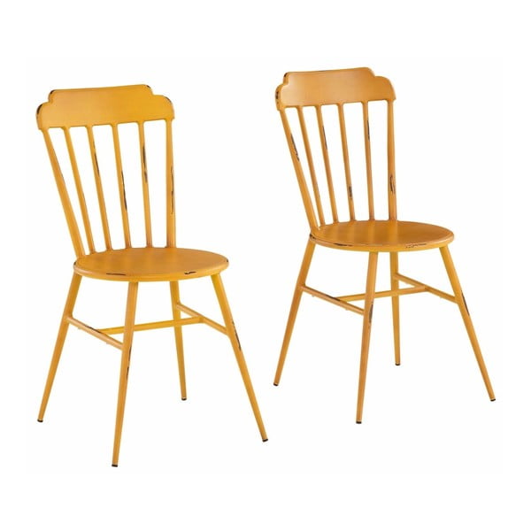 2 geltonų buko kėdžių rinkinys "Støraa Toledo