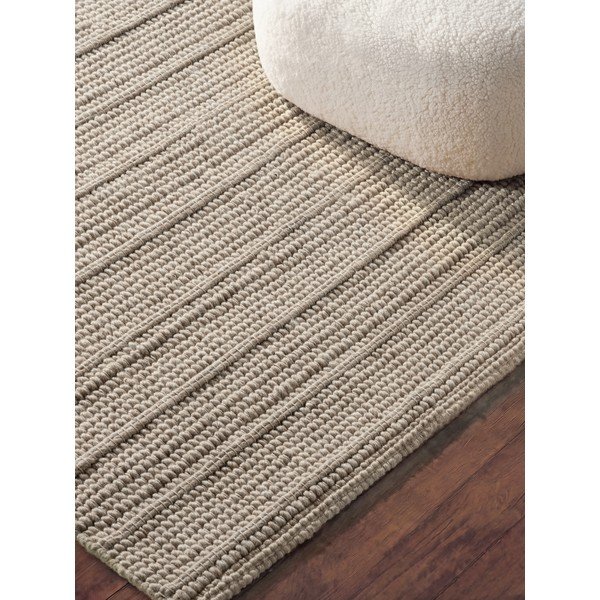 Rankų darbo kreminės spalvos iš vilnos kilimas 80x150 cm Camden Parker – Ted Baker-image-3