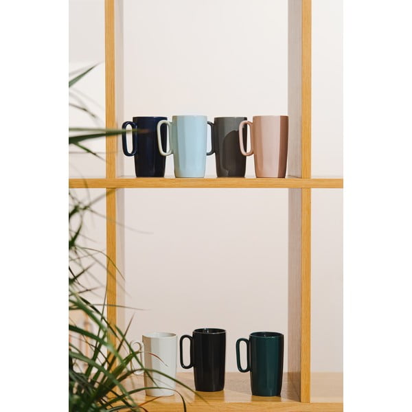 Iš akmens masės puodeliai tamsiai žalios spalvos 2 vnt. 330 ml Fuori – Vialli Design-image-1