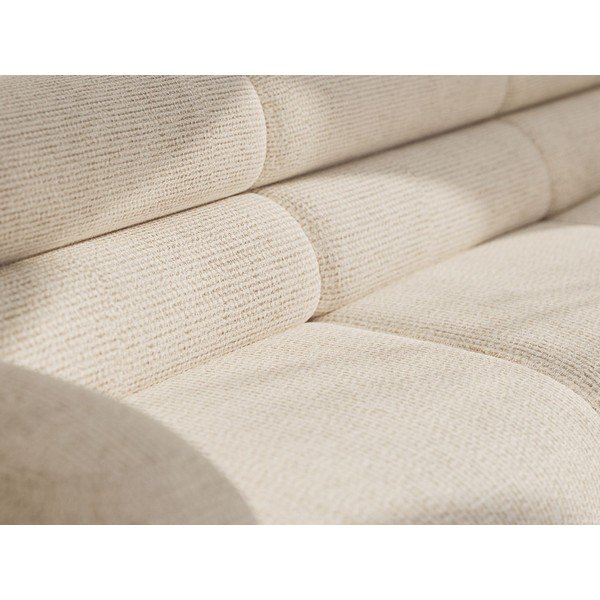 Kreminės spalvos sofa iš šenilinio audinio 220 cm Neo – Micadoni -image-4