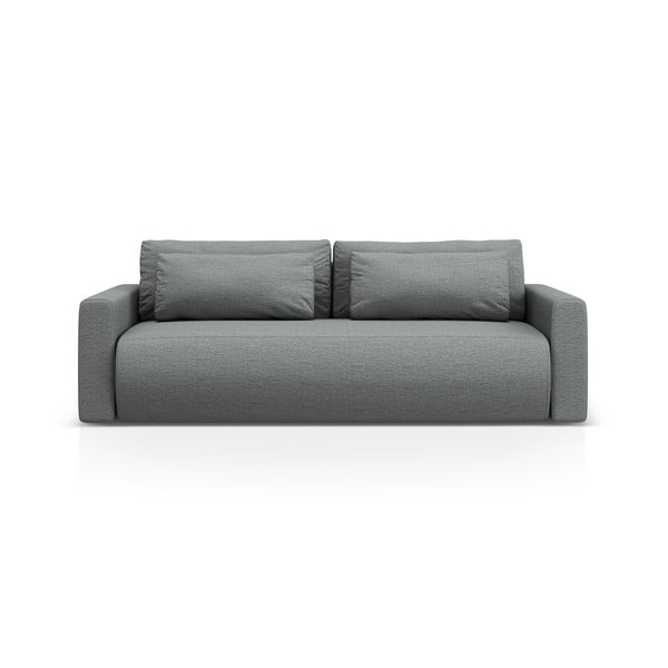 Pilkos spalvos sulankstoma/su sandėliavimo vieta sofa 238 cm Belfast – Cosmopolitan Design