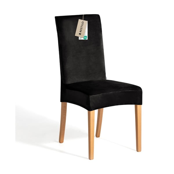 Juodos spalvos įtempiamas kėdei baldų apmušalas 48 cm Sento – Restilo-image-2