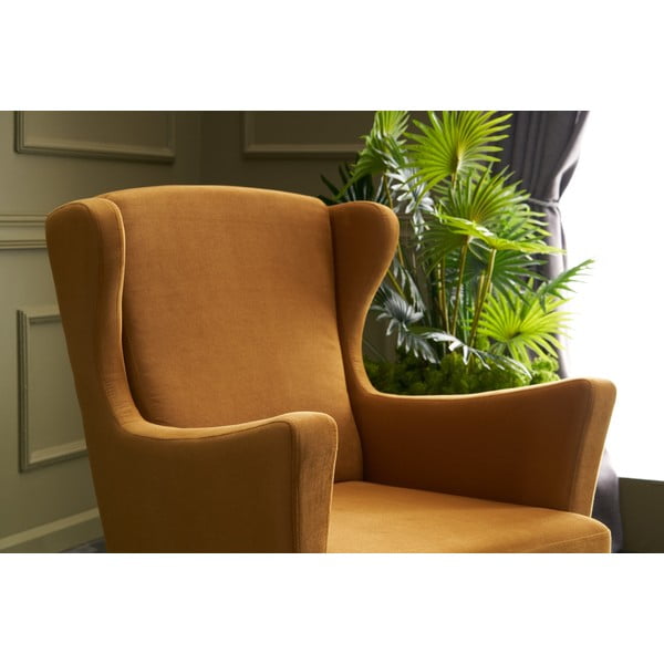 Geltonas fotelis Lola Brejer - Artie-image-4