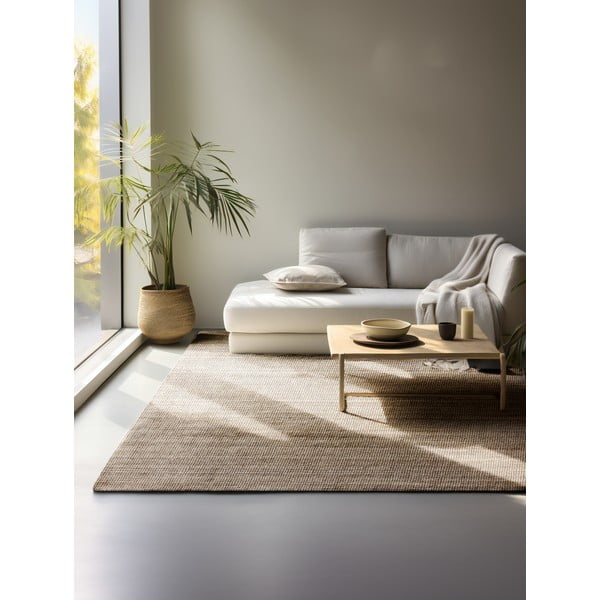 Taupe spalvos iš džiuto kilimas 120x170 cm Bouclé – Hanse Home-image-1