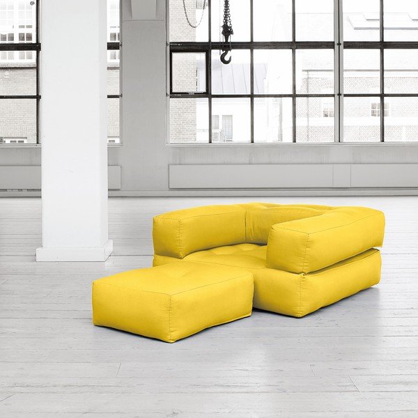 Kintamas fotelis Cube, amarillo-image-1