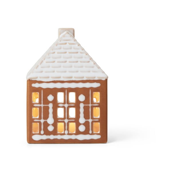 Iš keramikos žvakidė arbatinei žvakutei Gingerbread Lighthouse – Kähler Design-image-4