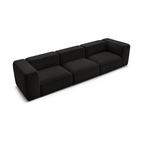 Sofa juodos spalvos 345 cm Zephyr – Bobochic Paris-image-4