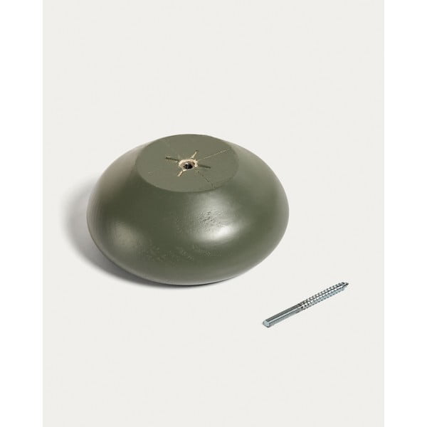 Sieniniai pilkai žalios spalvos iš medienos kabliai 3 vnt. Nadue – Kave Home-image-2