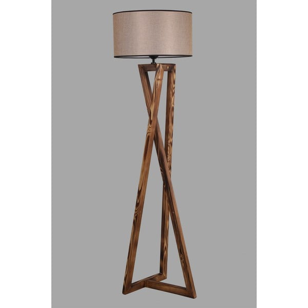 Rudos spalvos pastatomas šviestuvas (aukštis 149 cm) su tekstiliniu gaubtu Maçka – Opviq lights-image-2