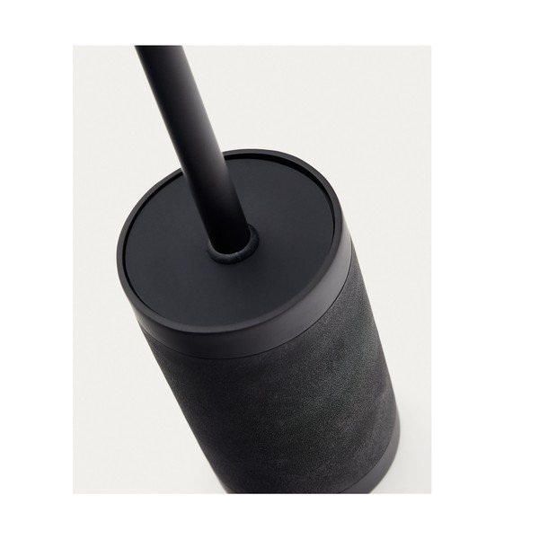 Juodos spalvos iš polirezino tualeto šepetys Sisel – Kave Home-image-1