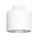 Baltas lubinis šviestuvas su sidabro spalvos detalėmis Sotto Luce MIKA XS, ø 20 cm