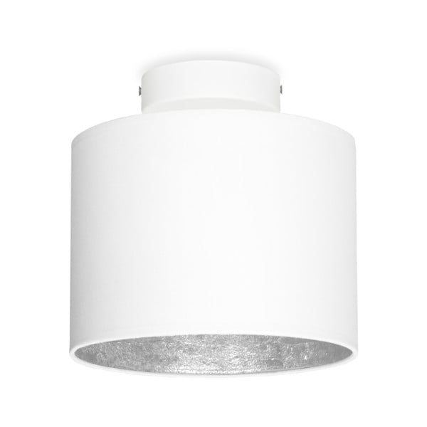 Baltas lubinis šviestuvas su sidabro spalvos detalėmis Sotto Luce MIKA XS, ø 20 cm