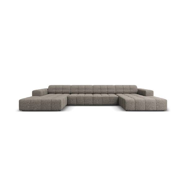 Kampinė sofa šviesiai rudos spalvos („U“ formos) Chicago – Cosmopolitan Design