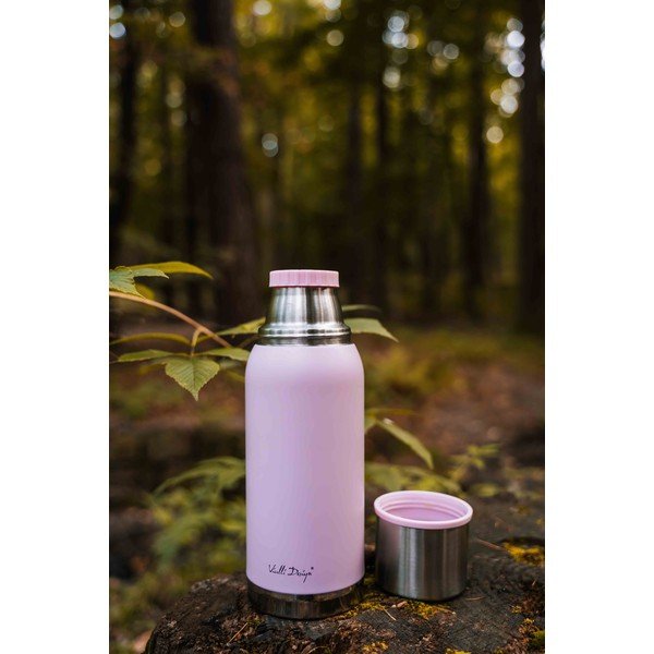Rožinis kelioninis termo puodelis Vialli Design Fuori, 1 l-image-4
