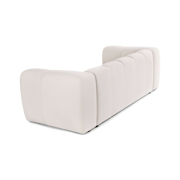 Kreminės spalvos iš velveto sofa 225 cm Cube – Bonami Selection-image-4