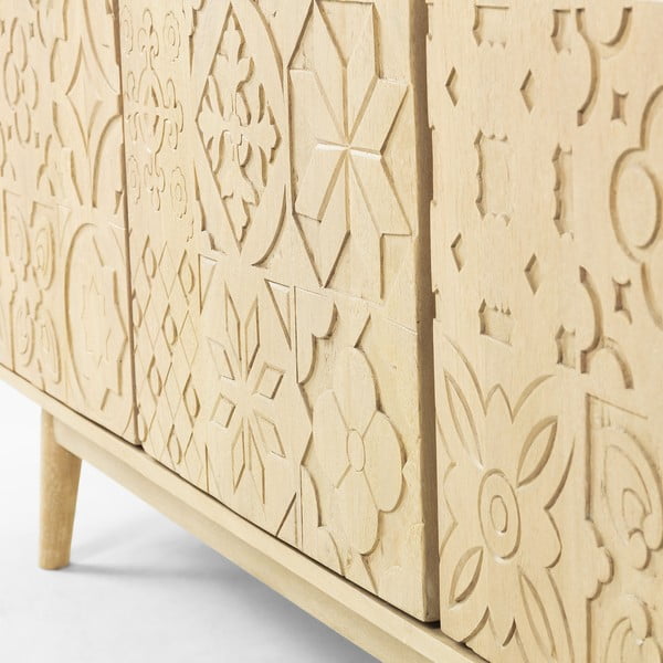 Mango ir akacijos medienos komoda Kave Home Sakoi, 162 x 75 cm-image-1