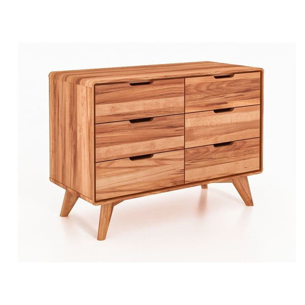 Žema komoda iš buko medienos 90x63 cm Greg - The Beds