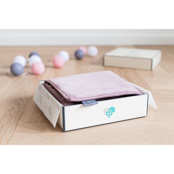 Rožinės spalvos užvalkalas WeLoveBeds Dusty,40 x 60 cm-image-1