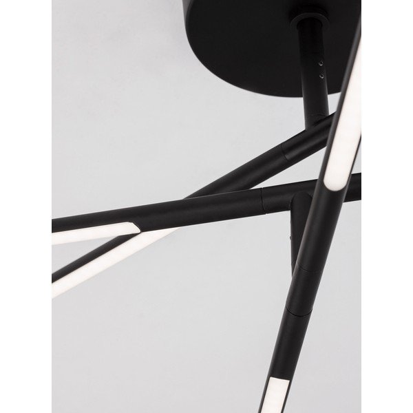 Juodos spalvos iš metalo lubinis šviestuvas LED su pritemdymo funkcija 77x84 cm su gaubtu iš akrilo stiklo Raccio – Nova Luce-image-2