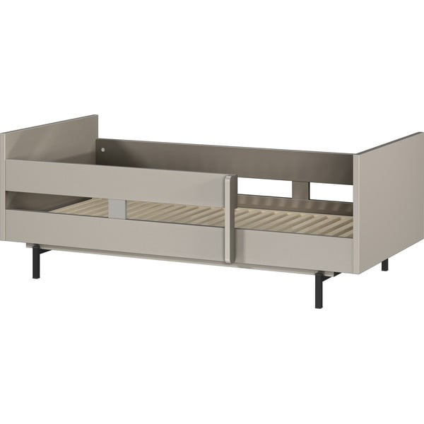 Pilkos spalvos vaikiška lova su lovos grotelėmis 70x140 cm Tomino – Germania-image-4