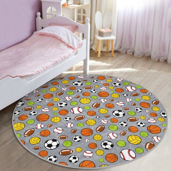 Vaikiškas kilimas ø 80 cm Comfort – Mila Home-image-1