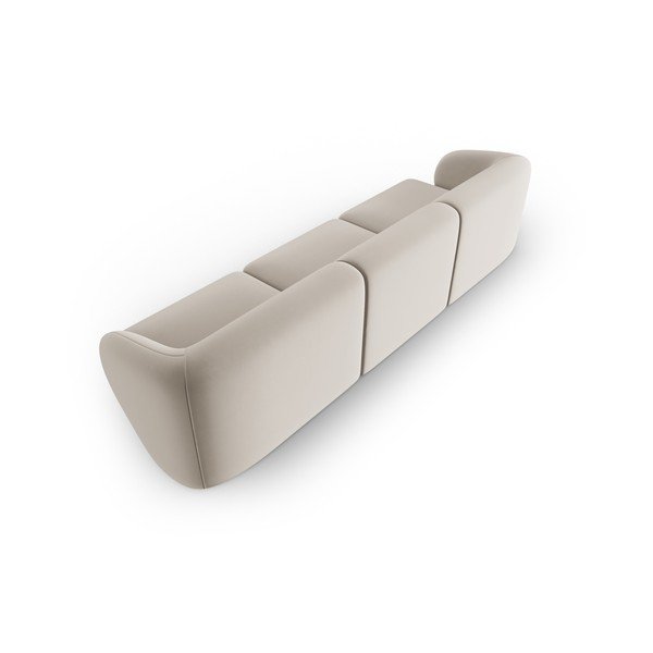 Smėlio spalvos iš velveto sofa 266 cm Paolo – Milo Casa-image-3